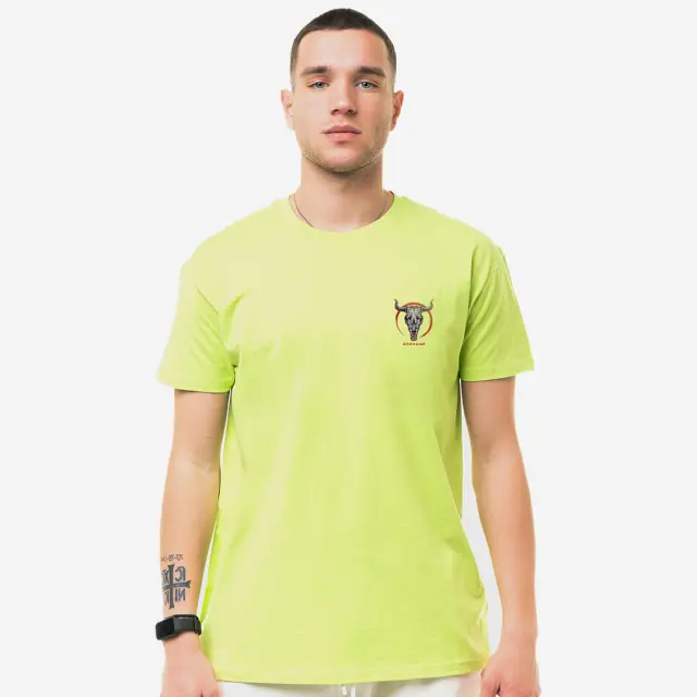 T-shirt Noshame® Lime με τύπωμα Taurus - 132565 - XXL