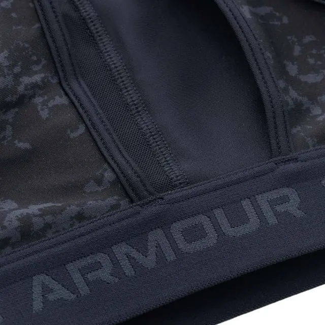 Under Armour Women's Crossback Mid Print Bra Μαύρο - Γκρι 1361042-013 (Under Armour) - XSmall 3