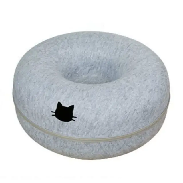 Φωλιά Donuts Γάτας Γκρι 60x28cm