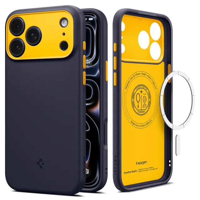 Spigen Nano Pop MagSafe, blueberry navy - iPhone 18 Pro/17 Pro