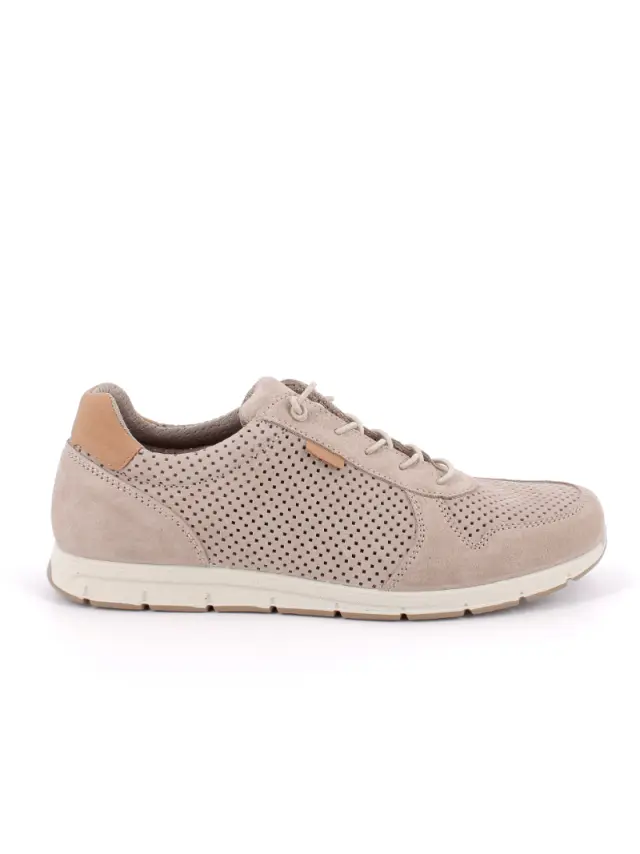 Imac Sneakers Ανδρικό δέρμα Nubuck Μπεζ IMA/551380 BEIGE 2