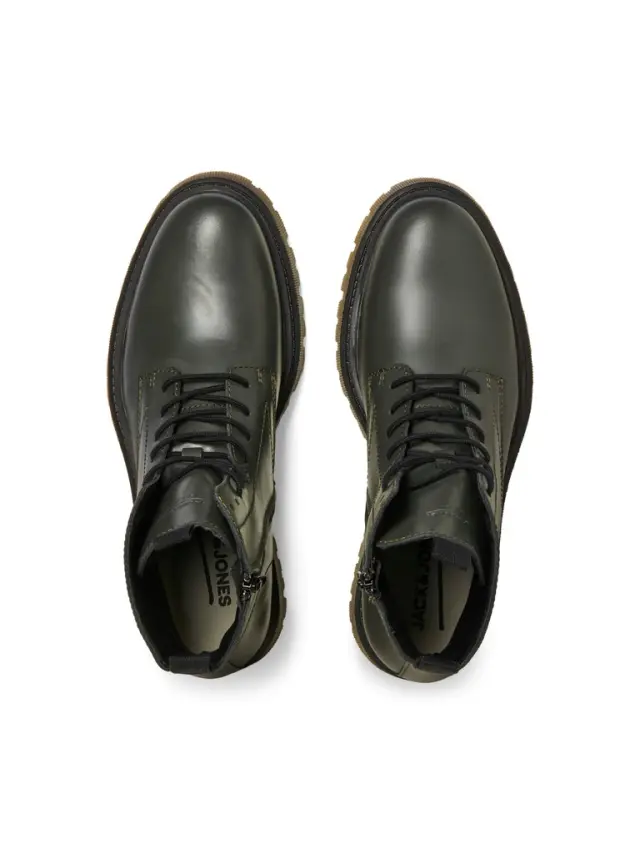 JFWDIXON LEATHER BOOT SN dark olive 3