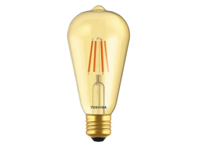Toshiba LED Filament Amber ST64 E27 4.5W 2200K (DELS-STA44P567AF11) 2