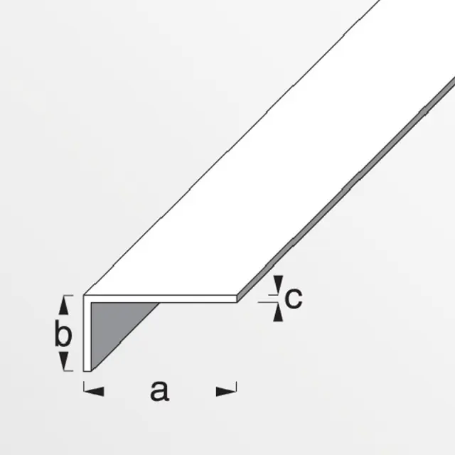 Προφίλ Γωνιακό Λευκό PVC 20x10x1.5mm 1m 2