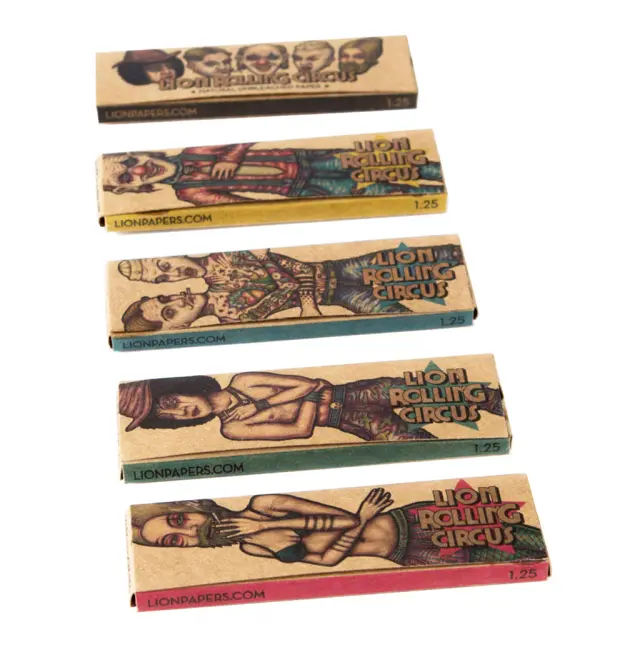 Lion Rolling Circus Χαρτάκια 1¼ - Unbleached Ακατέργαστο 50φ.