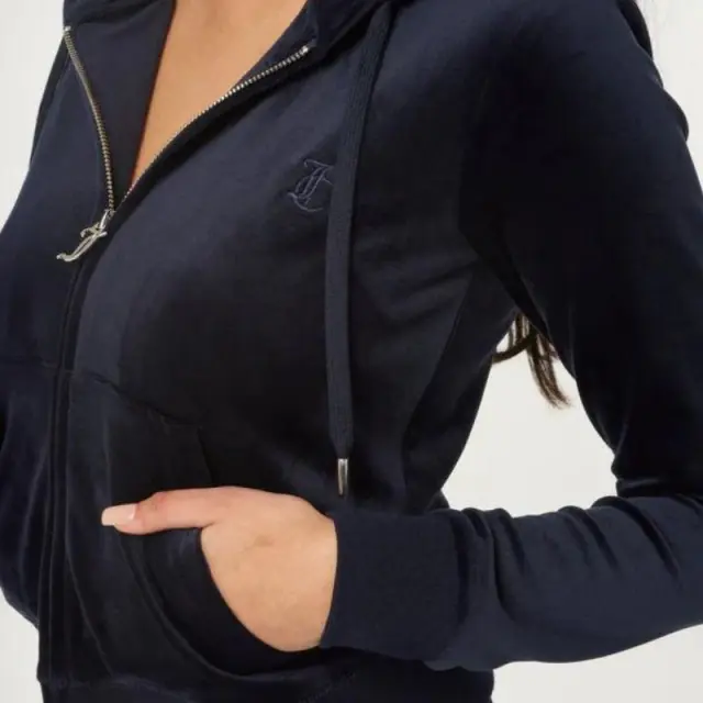 Βελούδινη Ζακέτα Juicy Couture Robertson Classic SSJCAP176-131 Μπλε - S 3