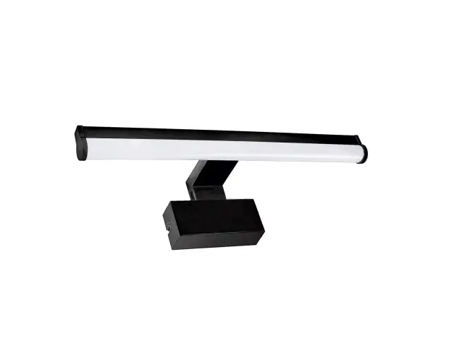 LED ΦΩΤΙΣΤ.ΛΟΥΤΡΟΥ ΣΤΡΟΓΓΥΛΟ ΑΛΟΥΜΙΝΙΟ&PC 60cm 10W IP44 CCTΜΑΥΡΟ