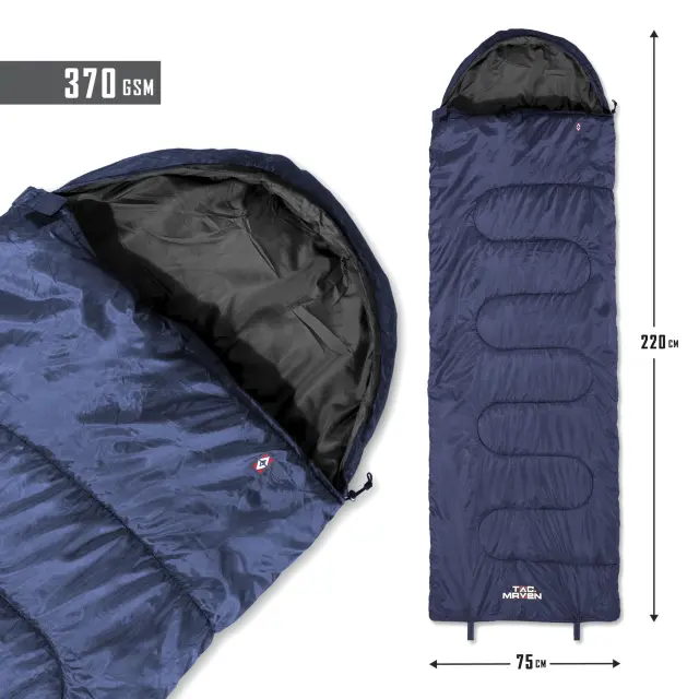 TAC MAVEN Major Sleeping Bag 370GR/M²-Υπνόσακος (Θερμοκρασία Άνεσης 10°C) - 06Ε-RAL7013 2