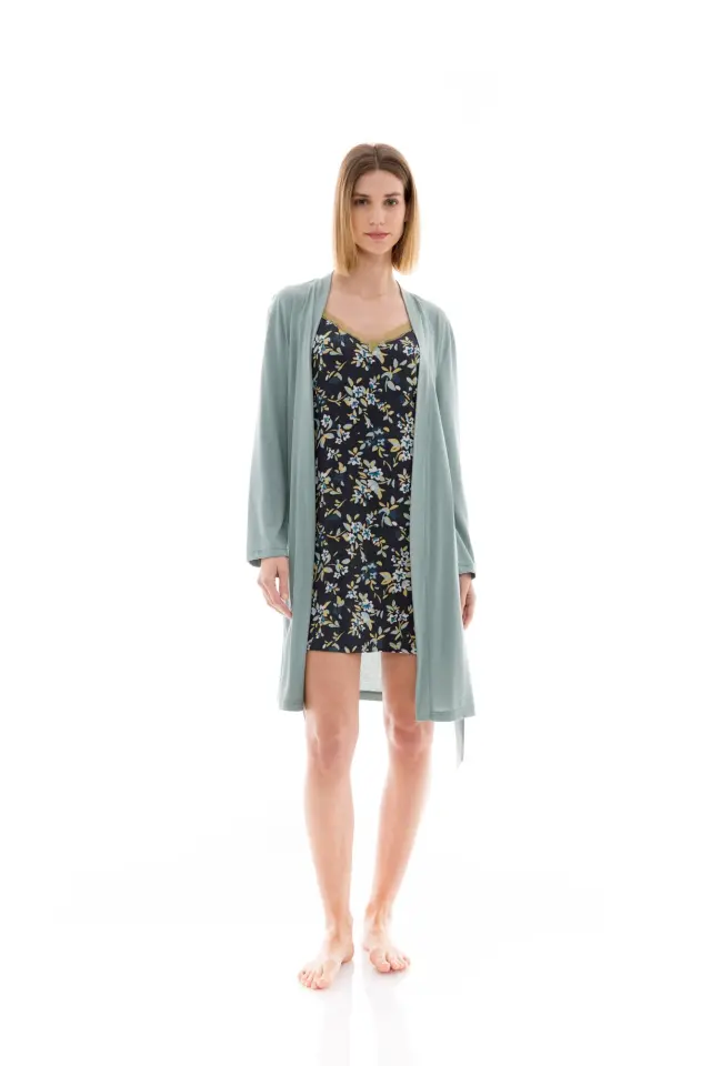 W1360 - Type - NIGHTGOWN SET 2PCS MINT NIGHT