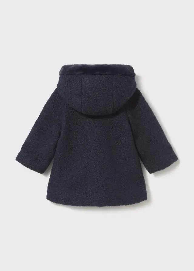 Mayoral Fleece μπουφάν κουκούλα μωρό 16-02436-083 Ναυτικο μπλε 2