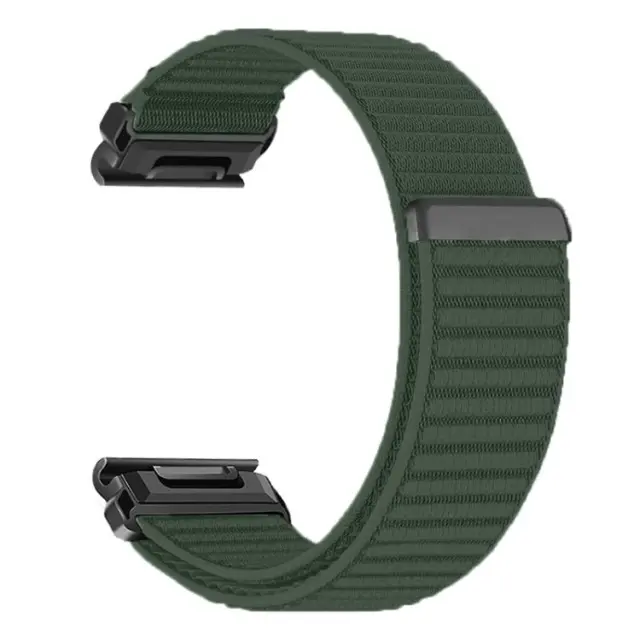 Nylon Λουράκι για Garmin Fenix 3/5x/3hr/5x Plus/6x/6x Pro/7x/8/9 (51mm)-Spruce Green OEM 2