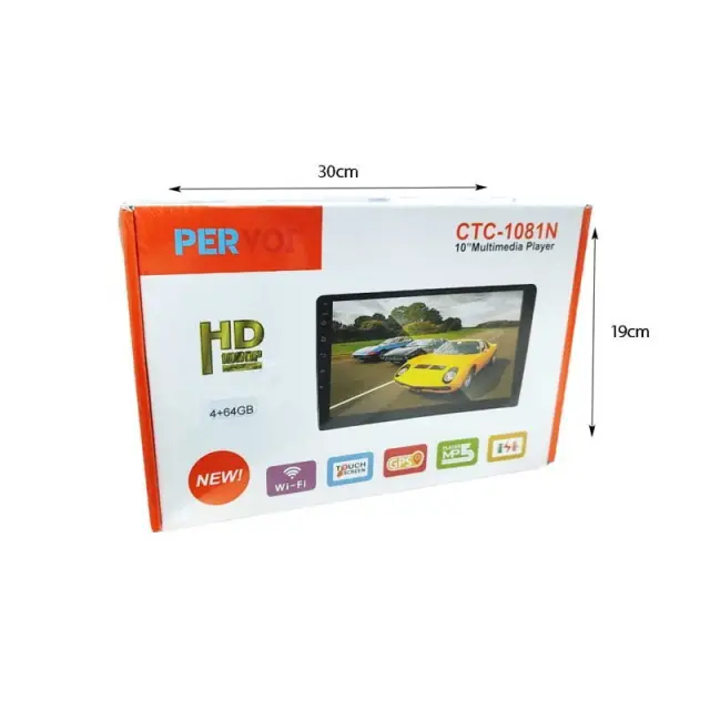 PerVoi Οθόνη Αυτοκινήτου 10" HD αφής CTC-1081Ν - Car touch screen 014415 2
