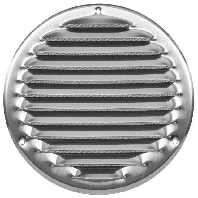 Europlast MR160i - Περσίδα Εξαερισμού Ανοξείδωτη (Inox) με Πλέγμα Προστασίας