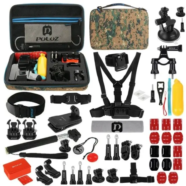 Puluz σετ αξεσουάρ 53 σε 1 - Accessories ultimate combo KIT για action cameras PKT16