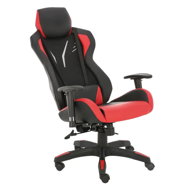 Καρέκλα Γραφείου ΑΝΔΡΟΜΑΧΗ Κόκκινο PVC/PU 67x65x123-131cm 2