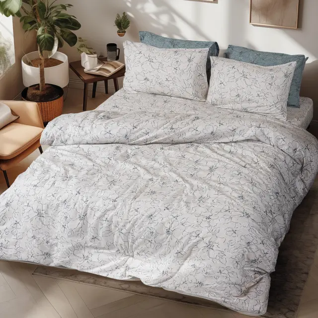 Σετ Σεντόνια 185x200+32 King Size Φανελένια Beauty Home Cinsault Art 12637 Μπεζ 100% βαμβακερόΜε Λάστιχο