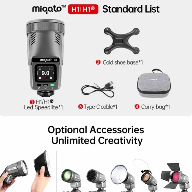 Jinbei Miqato H1 Led Speedlite 2