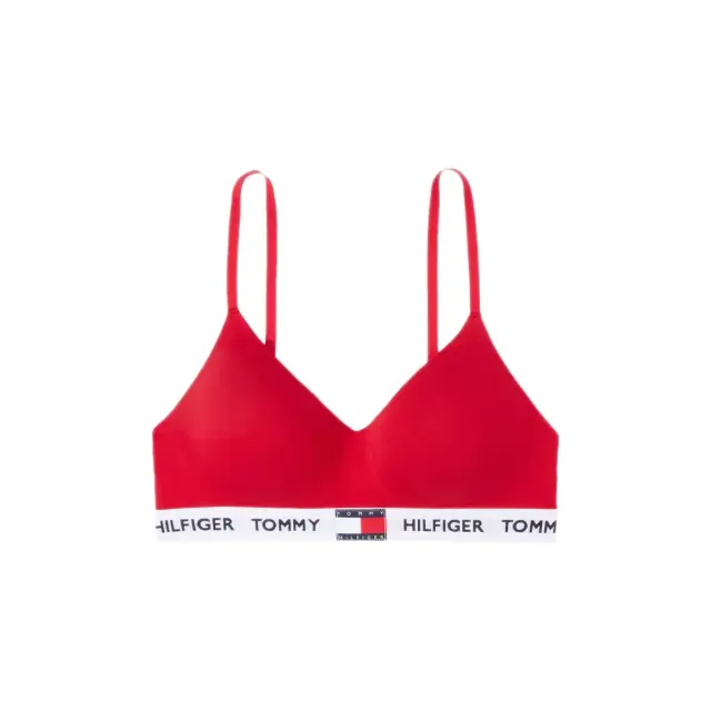 Tommy Hilfiger Γυναικείο Μπουστάκι Heritage Padded Push-Up Bralette, Χρώμα Primary Red 3