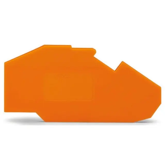 End and intermediate plate 1.5 mm thick orange
