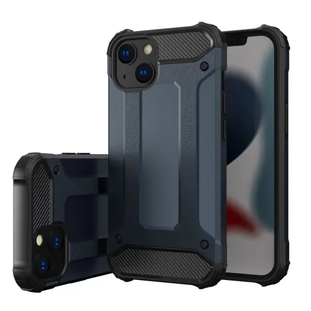 Hybrid Armor Θήκη Σιλικόνης Και Πλαστικό Back Case Για iPhone 13 Mini - Μπλε OEM