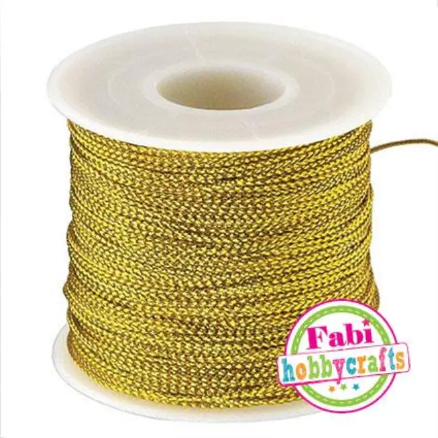 Κορδόνι Μεταλλικό Fabi 1.5mm x 50m Χρυσό