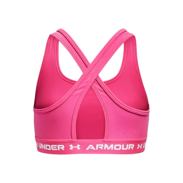 Under Armour Girl's Crossback Mid Solid Bra Φούξια 1369971-695 (Under Armour) - XLarge 2
