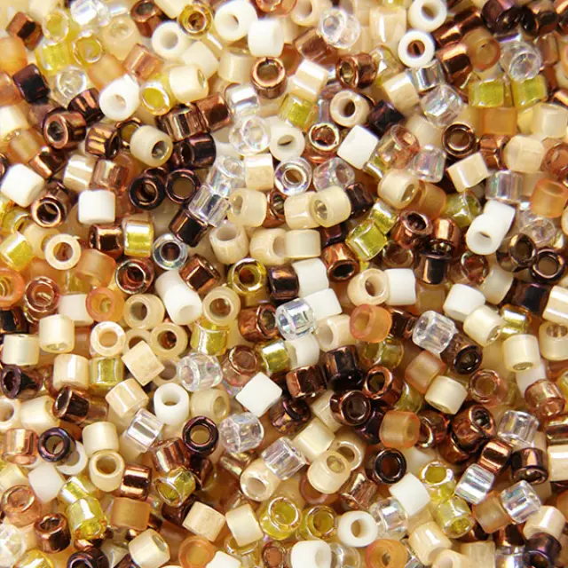 Χάντρα Miyuki Delica 11/0 - MIX22 - Honey Butter Mix ~7gr