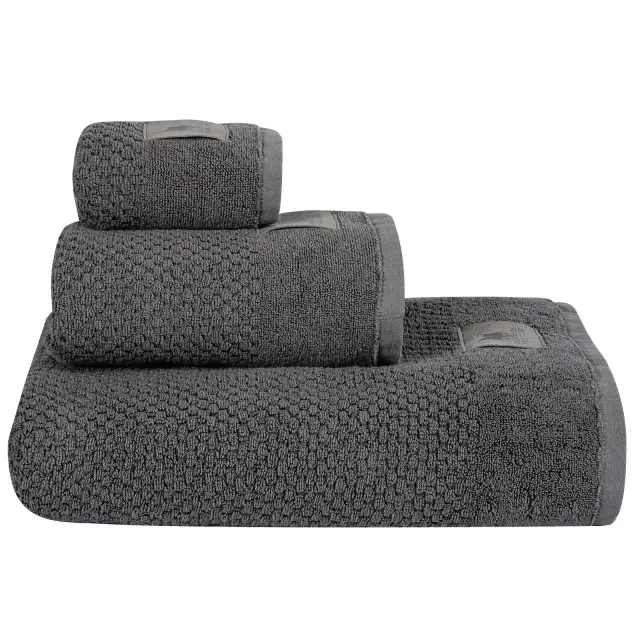 Πετσέτα Χεριών 30x50 700gsm Premium Greenwich Polo Club 4118 Dark Grey 100% βαμβακερό