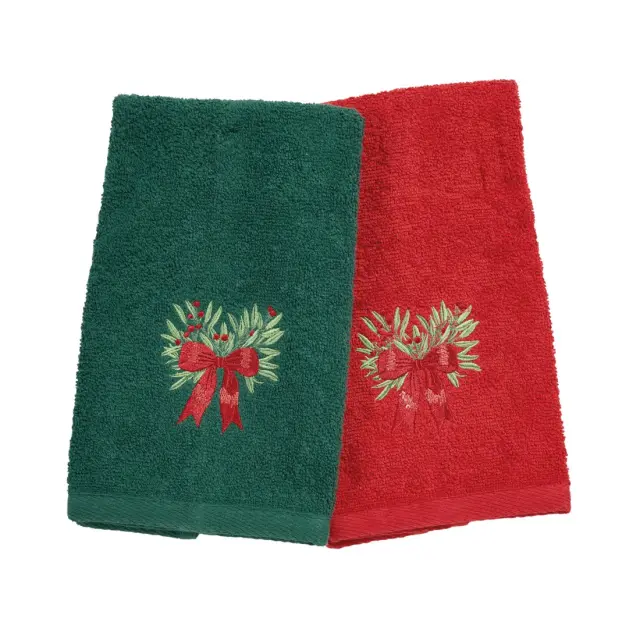 Πετσέτες Κουζίνας Σετ 2Τεμ 30x50 Christmas Das Home 0908 Green-Red 100% βαμβακερό