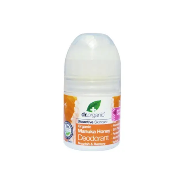 Dr.Organic Manuka Honey Deodorant Roll-On Aποσμητικό σε Roll-On με Βιολογικό Μέλι Μανούκα, 50ml