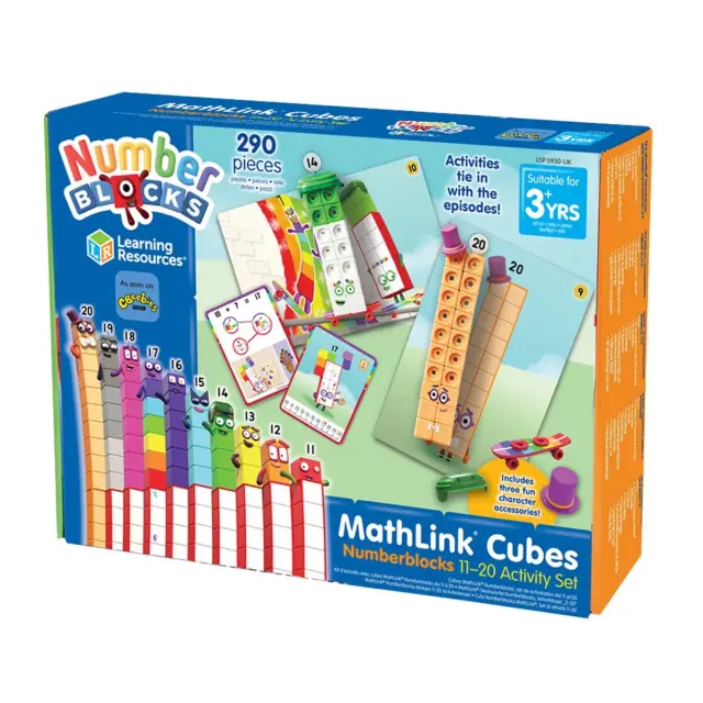 Learning Resources Εκπαιδευτικό Παιχνίδι MathLink Cubes Numberblocks Αριθμοκυβάκια 11-20 Activity Set για 3+ ετών LSP 0950-UK