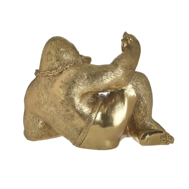 Γορίλας Χρυσό Polyresin 29x16x20cm 3-70-984-0007 3