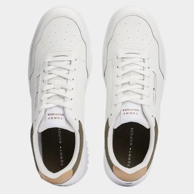 Tommy Hilfiger - Ανδρικά Sneakers Th Basket Core Lite Lth FM0FM05369-YBL Λευκό - 40 3