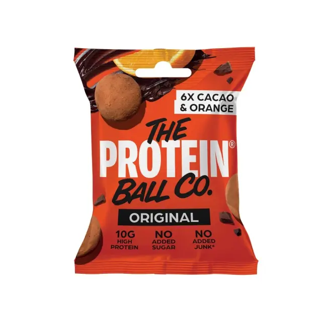 The Protein Ball Co. Cacao & Orange, Μπαλίτσες Πρωτεΐνης με Κακάο και Πορτοκάλι 45gr