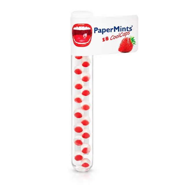 PaperMints Cool Caps Strawberry Κάψουλες Δροσερής 18τμχ