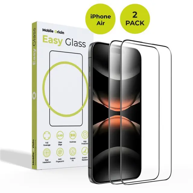 Mobile Origin EasyGlass iPhone 17 Air, 2 pack