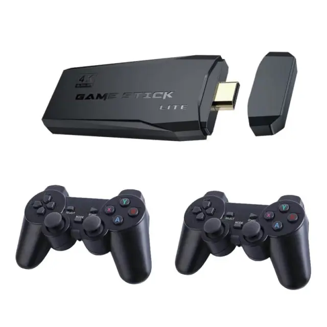 Ρετρό Κονσόλα Παιχνιδιών Game Stick 4K με 2 Ασύρματα Χειριστήρια & 10.000+ Games 2
