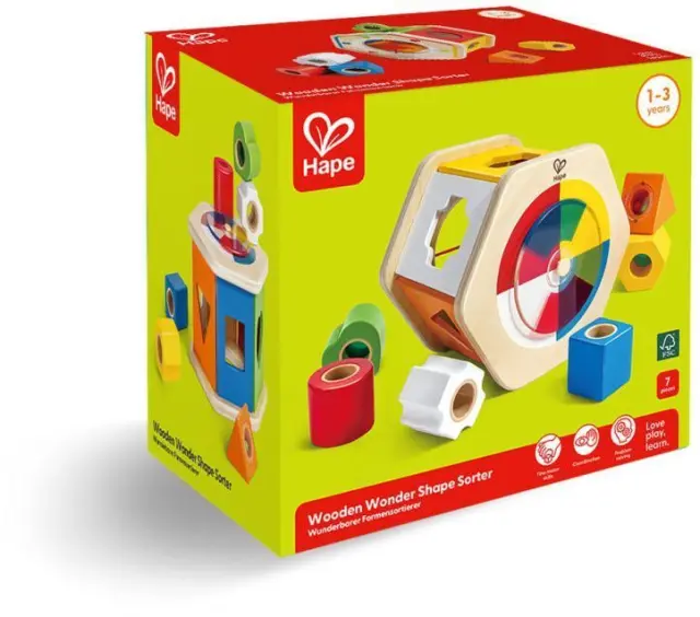Hape Early Explorer Ξύλινο Wonder Shape Sorter 2