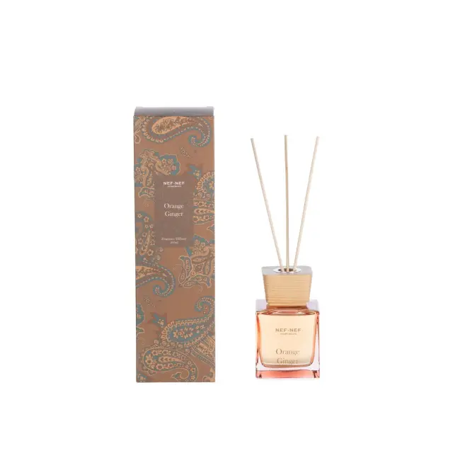 ΑΡΩΜΑΤΙΚΟ ΧΩΡΟΥ ΜΕ ΣΤΙΚΣ ORANGE GINGER 25 200ml NEF-NEF HOMEWARE, - BORDO (038570)