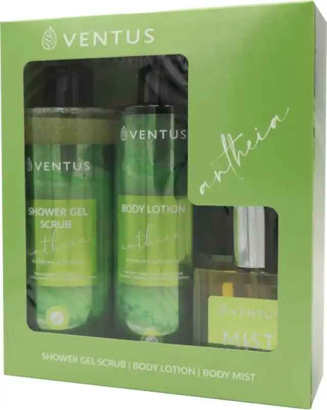 Ventus Antheia Gift Set Σετ Περιποίησης Σώματος Shower Gel 300ml & Body Lotion 250ml & Body Mist 50ml