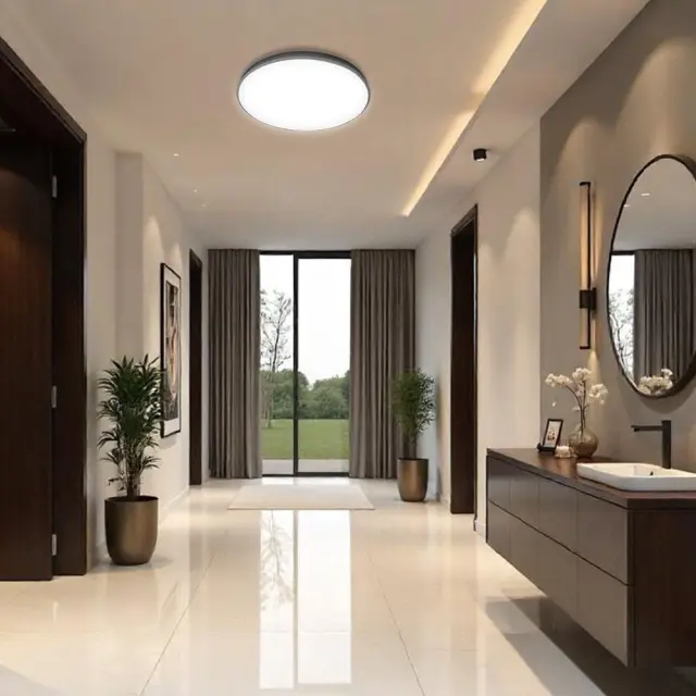 LED Στεγανό 32Watt SIRI Φωτιστικό Oροφής Πλαφονιέρα IP44 CCT Λευκό VIV004811 3