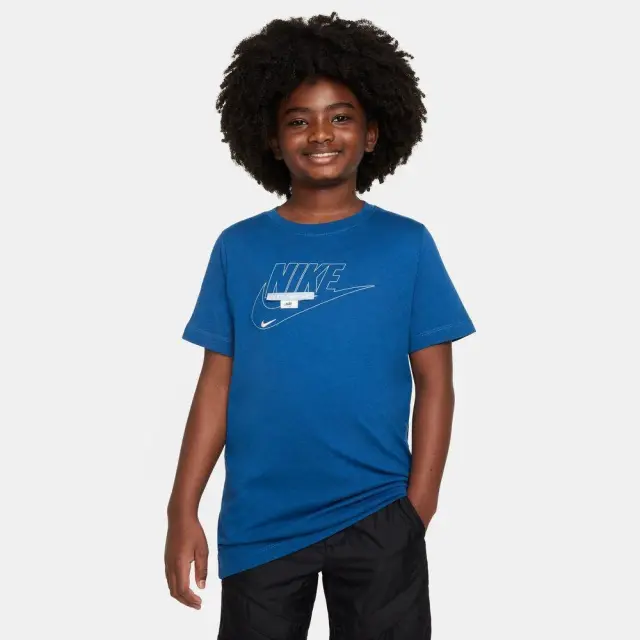 Nike Sportswear ΠΑΙΔΙΚΗ ΜΠΛΟΥΖΑ (FN9608-476) - Μπλέ - S 8-10 ετών