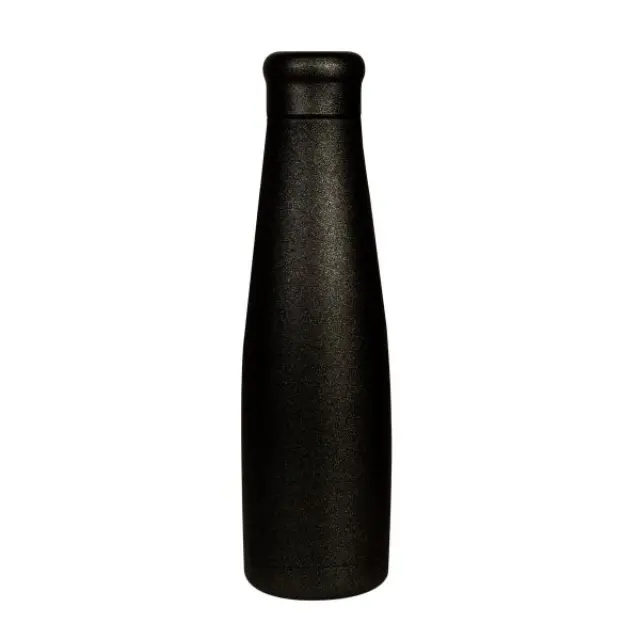 WoodWay Well Ανοξείδωτο Παγούρι Black Glitter 550ml