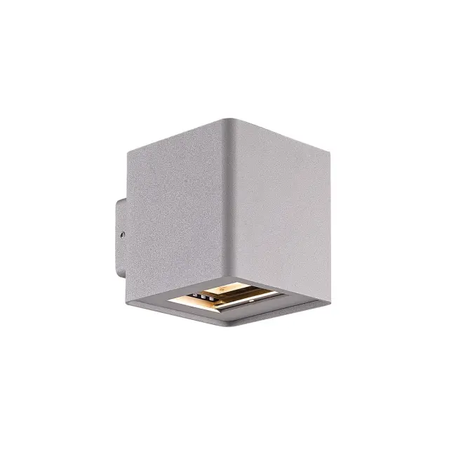 Man Φωτιστικό Led τοίχου Up/down 14W 3000K 0-130° IP54 10x10.5x11.9cm γκρι Γκρί