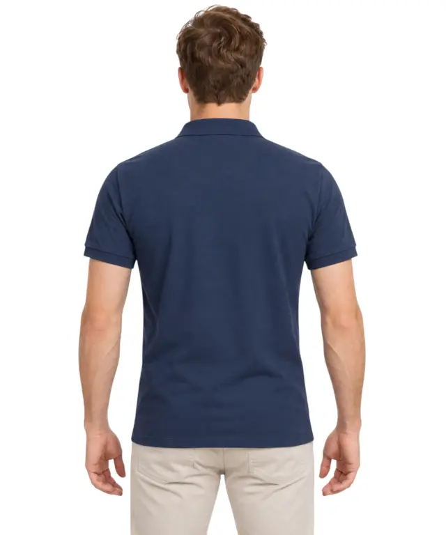 Timberland - Ανδρικό Κοντομάνικο T-shirt Polo Slim Fit Mε Λογότυπο Oyster River TB0A2BS1-288 Μπλε Ρουαγιάλ - S 3