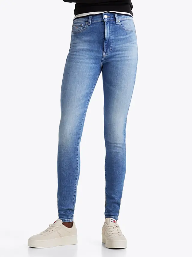 Tommy Hilfiger - Γυναικείο Th Sylvia High Rise Skinny Jeans DW0DW20223-1A5 Μπλε 2
