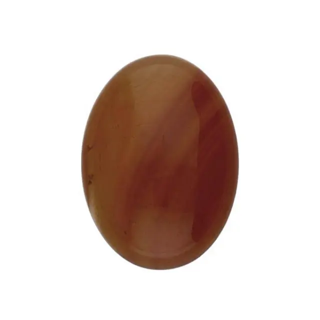 Καμπουσόν Αχάτης Chocolate - Οβάλ 13x18mm - 2τεμ