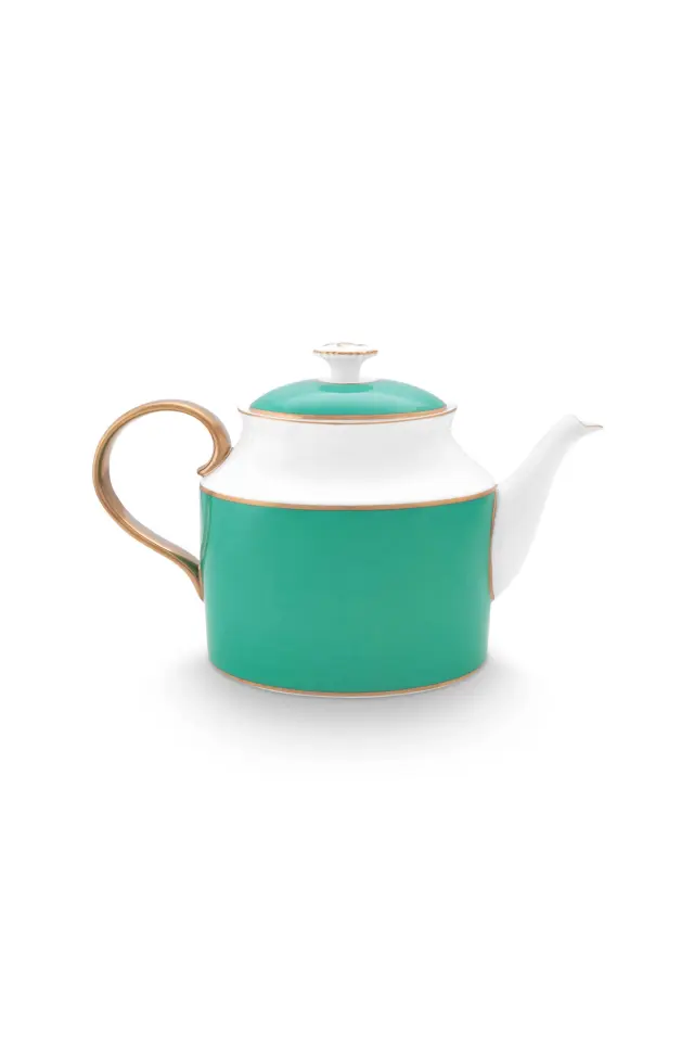 PIP STUDIO ΠΟΡΣΕΛΑΝΙΝΗ ΤΣΑΓΙΕΡΑ PIP CHIQUE ΠΡΑΣΙΝΟ & ΧΡΥΣΟ 1800ml - One size 2