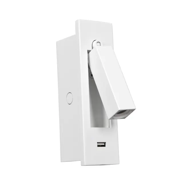 Obo 04176/WA/W/W Απλίκα τοίχου led χωνευτή λευκή Άσπρο
