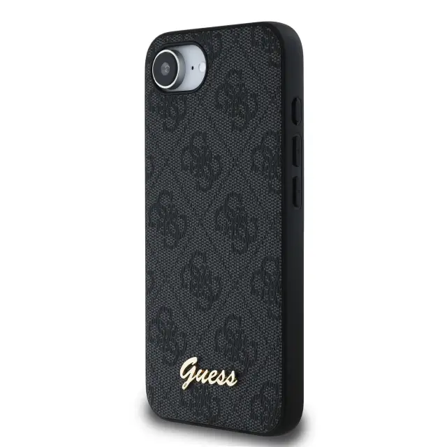 Guess 4G Script Logo MagSafe Case for iPhone 16e/17e Black 2